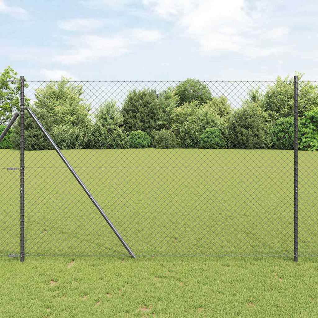 vidaXL Hekpaal. Groen 10 x 0,4 m (40 x 40 mm gaas) Staal en PVC