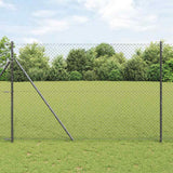vidaXL Hekpaal. Groen 10 x 0,4 m (40 x 40 mm gaas) Staal en PVC