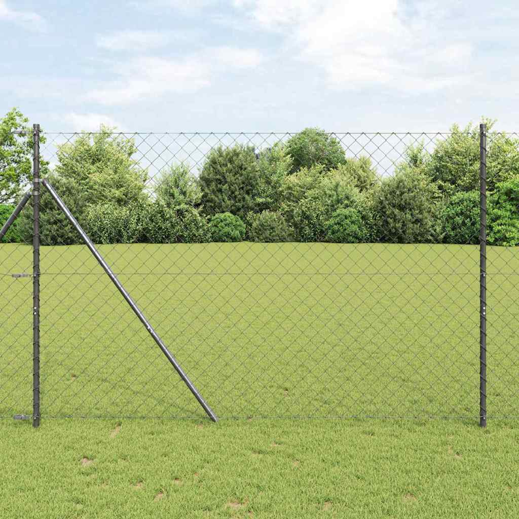vidaXL Hekpaal. Groen 10 x 0,4 m (40 x 40 mm gaas) Staal en PVC