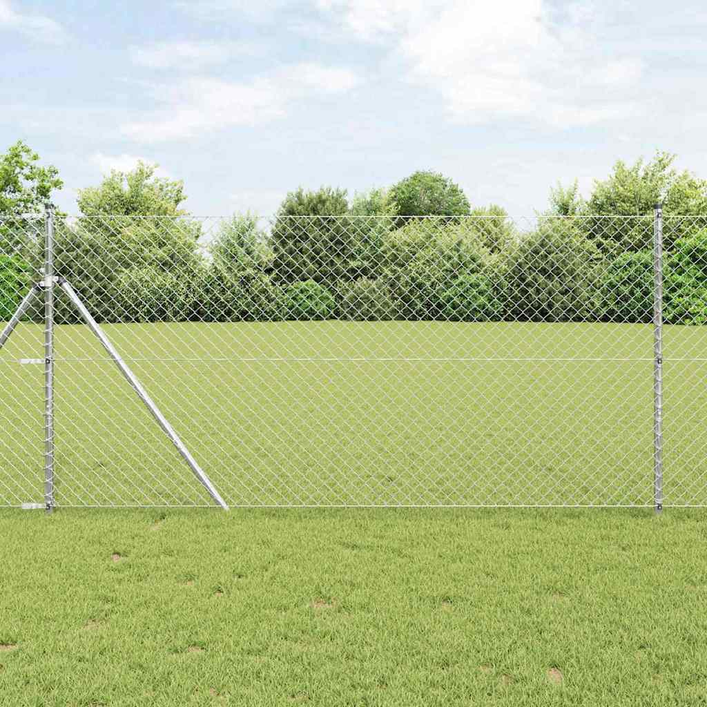 vidaXL Hekpaal. Groen 10 x 0,4 m (40 x 40 mm gaas) Staal en PVC