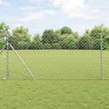 vidaXL Hekpaal. Groen 10 x 0,4 m (40 x 40 mm gaas) Staal en PVC