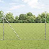 vidaXL Hekpaal. Groen 10 x 0,4 m (40 x 40 mm gaas) Staal en PVC
