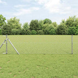 vidaXL Hekpaal. Groen 10 x 0,4 m (40 x 40 mm gaas) Staal en PVC