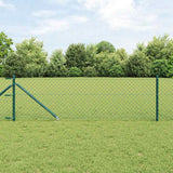 vidaXL Hekpaal. Groen 10 x 0,4 m (40 x 40 mm gaas) Staal en PVC