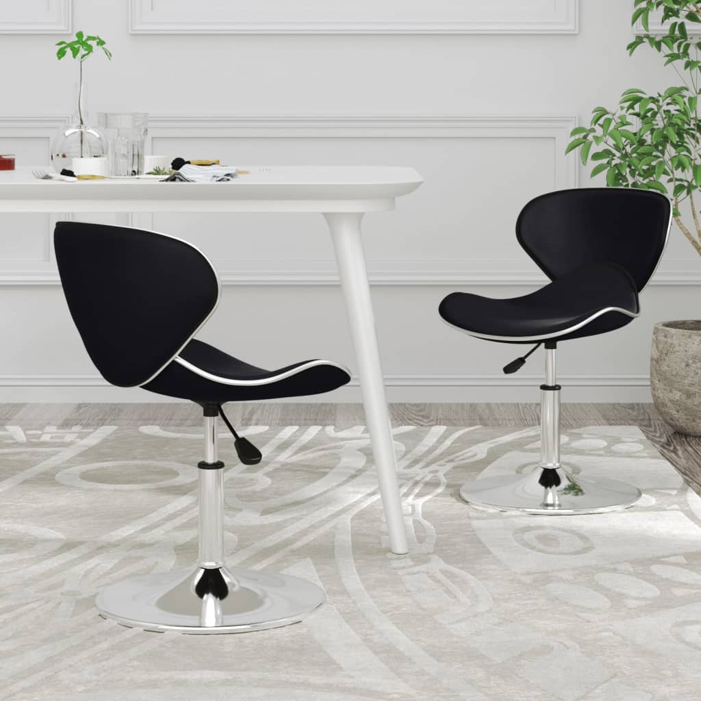 vidaXL Eetkamerstoelen 4 st kunstleer wit