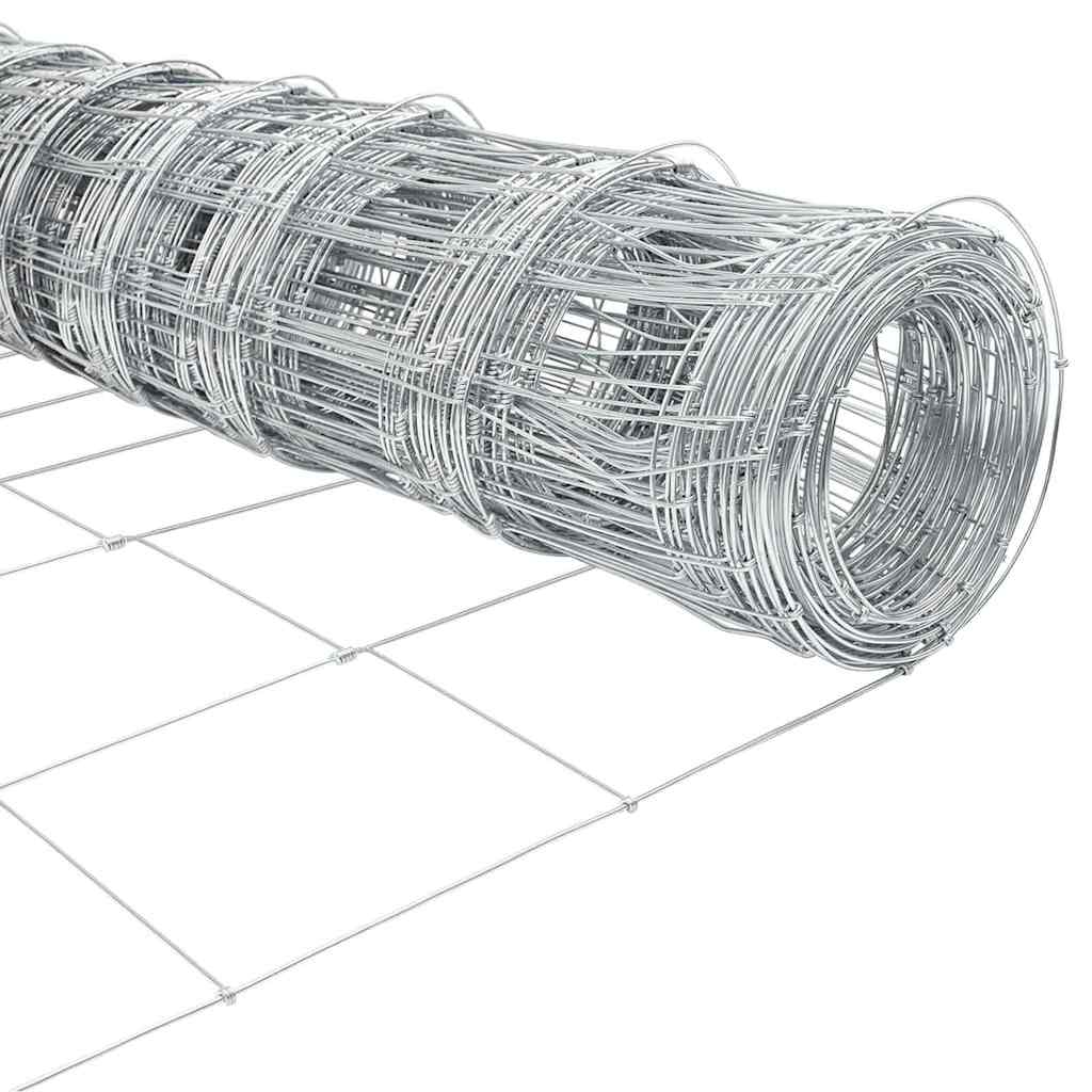 vidaXL Hekpaal. Ge galvanized 25 x 0,8 m Staal