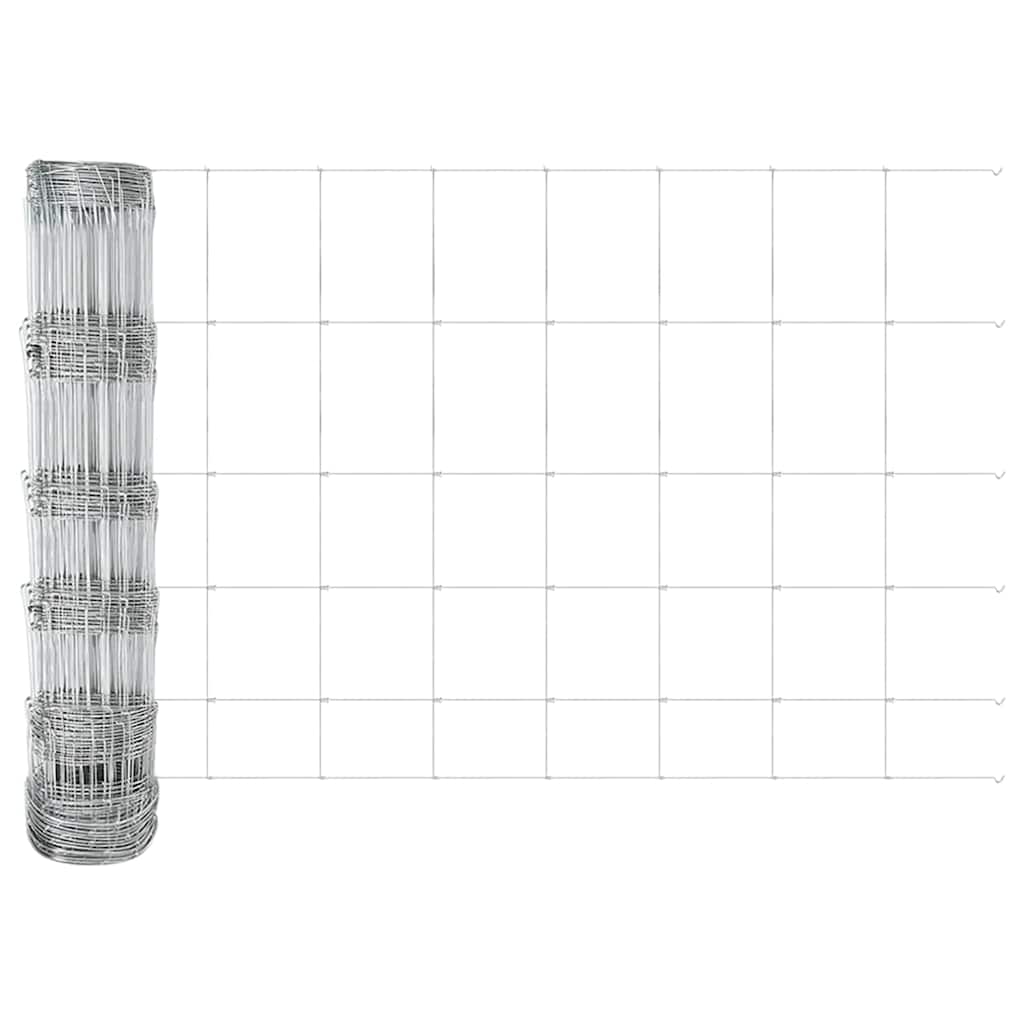 vidaXL Hekpaal. Ge galvanized 25 x 0,8 m Staal