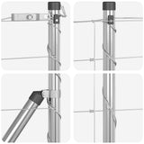 vidaXL Hekpaal. Ge galvanized 25 x 0,8 m Staal