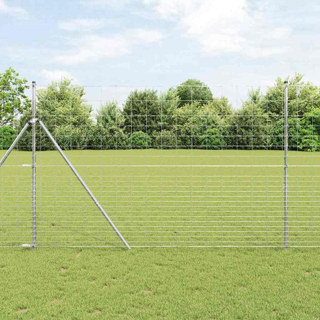 vidaXL Hekpaal. Ge galvanized 25 x 0,8 m Staal