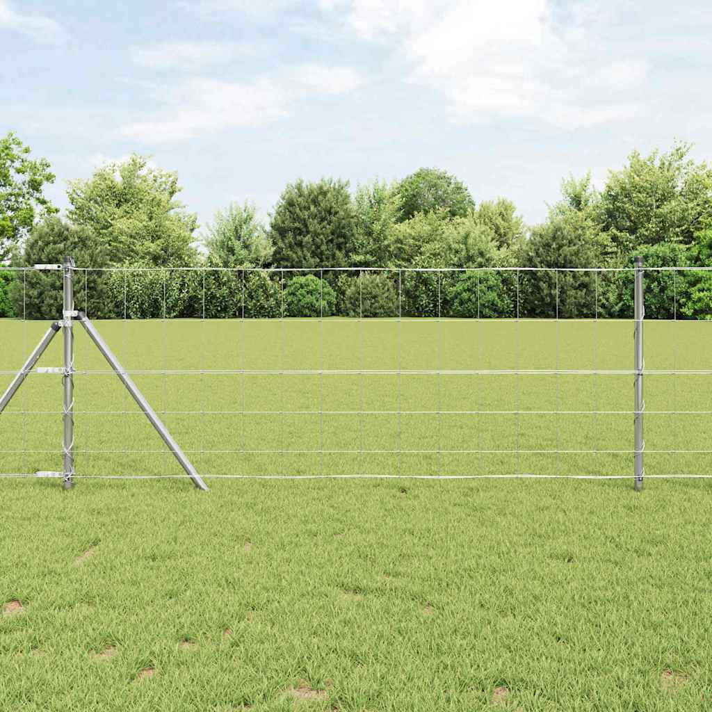 vidaXL Hekpaal. Ge galvanized 25 x 0,8 m Staal