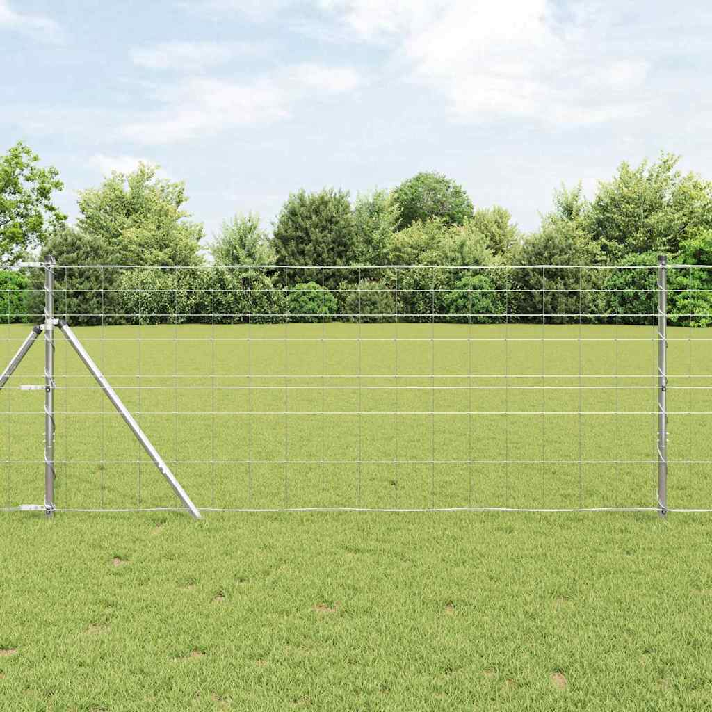 vidaXL Hekpaal. Ge galvanized 25 x 0,8 m Staal
