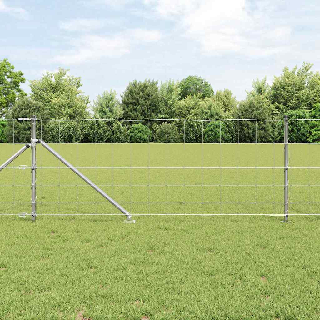 vidaXL Hekpaal. Ge galvanized 25 x 0,8 m Staal