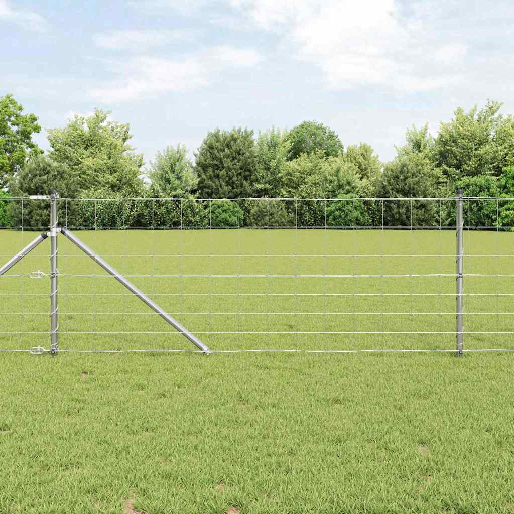 vidaXL Hekpaal. Ge galvanized 25 x 0,8 m Staal