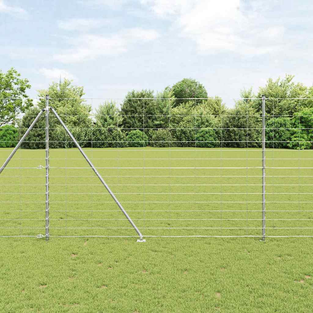 vidaXL Hekpaal. Ge galvanized 25 x 0,8 m Staal