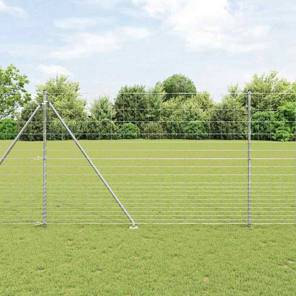 vidaXL Hekpaal. Ge galvanized 25 x 0,8 m Staal