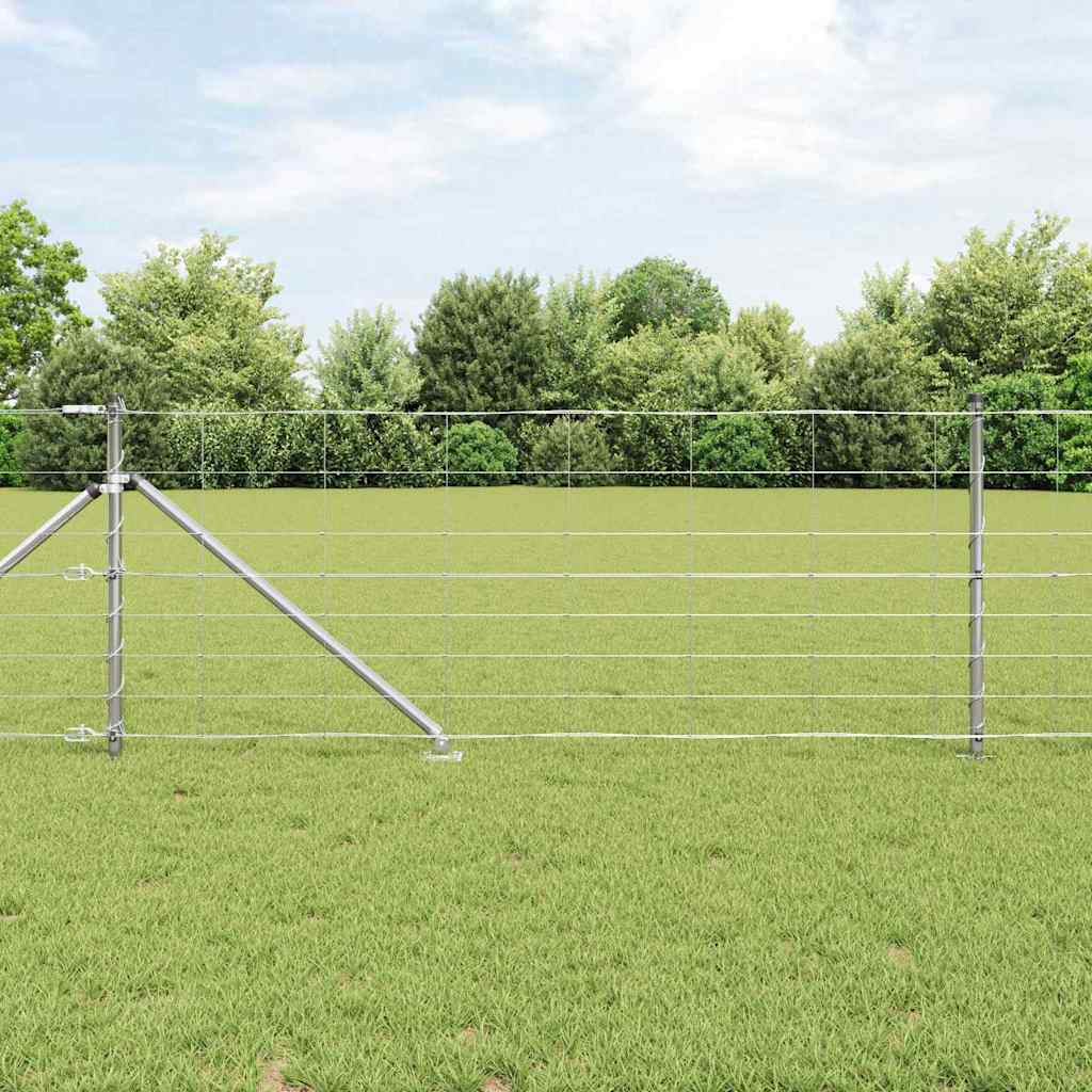 vidaXL Hekpaal. Ge galvanized 25 x 0,8 m Staal