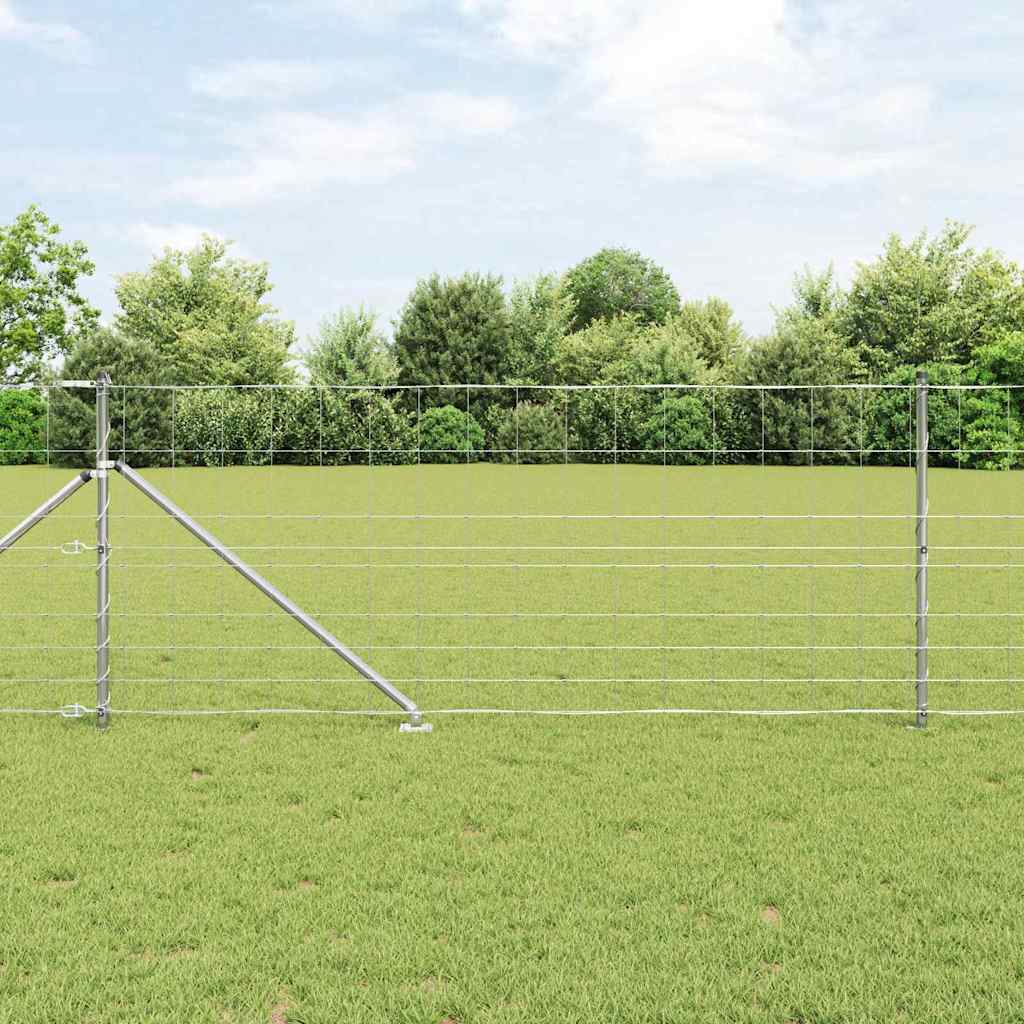 vidaXL Hekpaal. Ge galvanized 25 x 0,8 m Staal