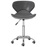 vidaXL Eetkamerstoelen draaibaar 4 st kunstleer wit