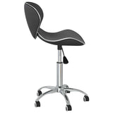 vidaXL Eetkamerstoelen draaibaar 4 st kunstleer wit