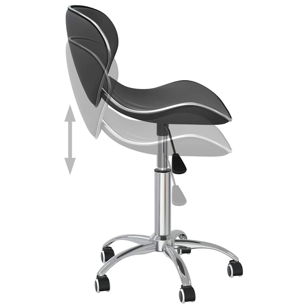 vidaXL Eetkamerstoelen draaibaar 4 st kunstleer wit