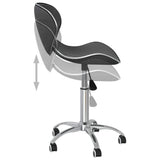 vidaXL Eetkamerstoelen draaibaar 4 st kunstleer wit
