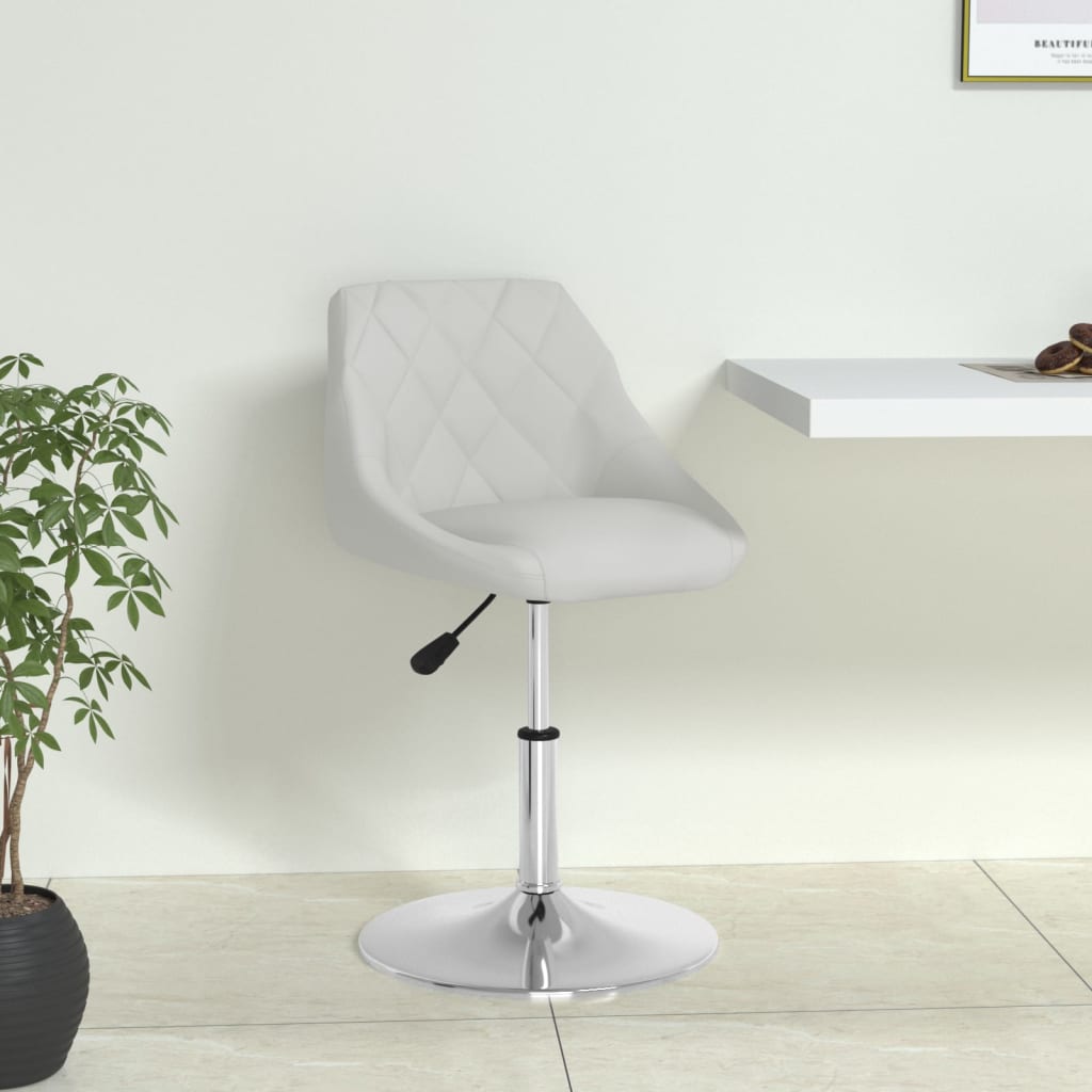 vidaXL Eetkamerstoelen 4 st kunstleer wit