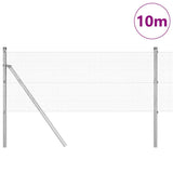 vidaXL Hekpaal. Zilver 10 x 0,4 m (12 x 12 mm gaas) Staal