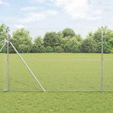 vidaXL Hekpaal. Zilver 10 x 0,4 m (12 x 12 mm gaas) Staal
