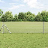 vidaXL Hekpaal. Zilver 10 x 0,4 m (12 x 12 mm gaas) Staal