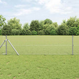 vidaXL Hekpaal. Zilver 10 x 0,4 m (12 x 12 mm gaas) Staal