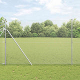 vidaXL Hekpaal. Zilver 10 x 0,4 m (12 x 12 mm gaas) Staal