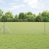 vidaXL Hekpaal. Zilver 10 x 0,4 m (12 x 12 mm gaas) Staal