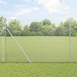 vidaXL Hekpaal. Zilver 10 x 0,4 m (12 x 12 mm gaas) Staal