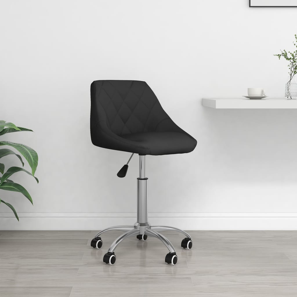 vidaXL Office Chair Swivel Artificial Leather White