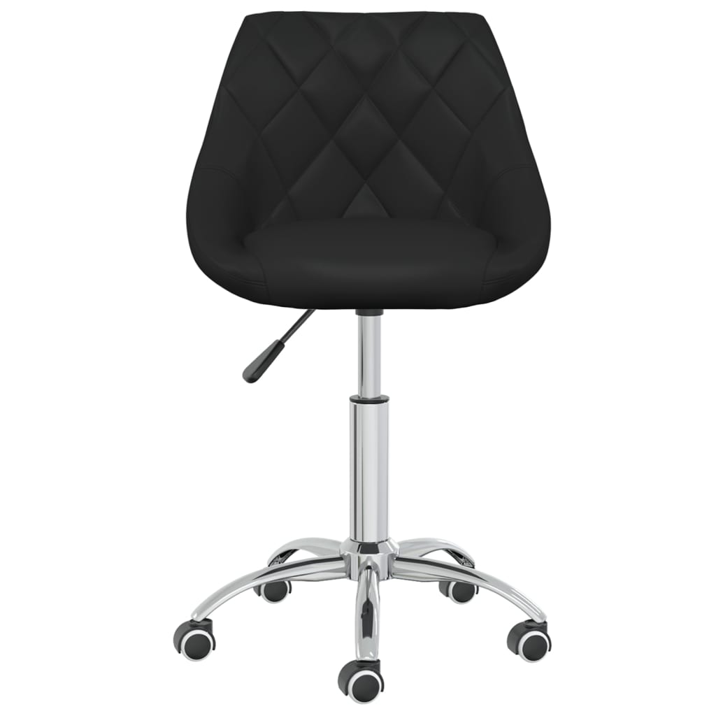 vidaXL Office Chair Swivel Artificial Leather White