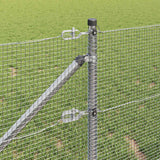 vidaXL Fence Post. Silver-coloured
