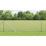 vidaXL Fence Post. Silver-coloured