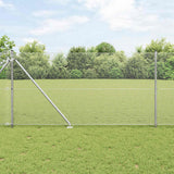 vidaXL Fence Post. Silver-coloured