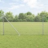 vidaXL Fence Post. Silver-coloured