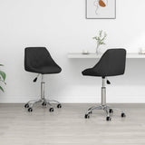vidaXL Eetkamerstoelen draaibaar 4 st kunstleer wit
