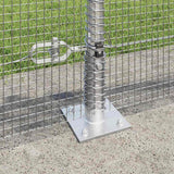 vidaXL Fence Post. Silver-colored