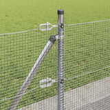 vidaXL Fence Post. Silver-colored