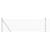 vidaXL Fence Post. Silver-colored