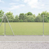 vidaXL Fence Post. Silver-colored