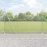 vidaXL Fence Post. Silver-colored