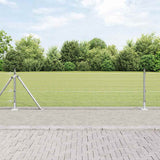 vidaXL Fence Post. Silver-colored