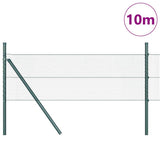 vidaXL Fence Post. Green 10 x 0.4 m (13 mm mesh) Steel and PVC