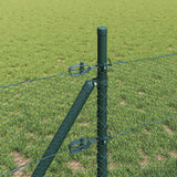 vidaXL Fence Post. Green 10 x 0.4 m (13 mm mesh) Steel and PVC