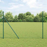 vidaXL Fence Post. Green 10 x 0.4 m (13 mm mesh) Steel and PVC