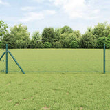 vidaXL Fence Post. Green 10 x 0.4 m (13 mm mesh) Steel and PVC